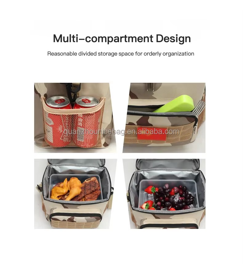 Tactical MOLLE Insulated Cooler Bag for Outdoor Trips product detail