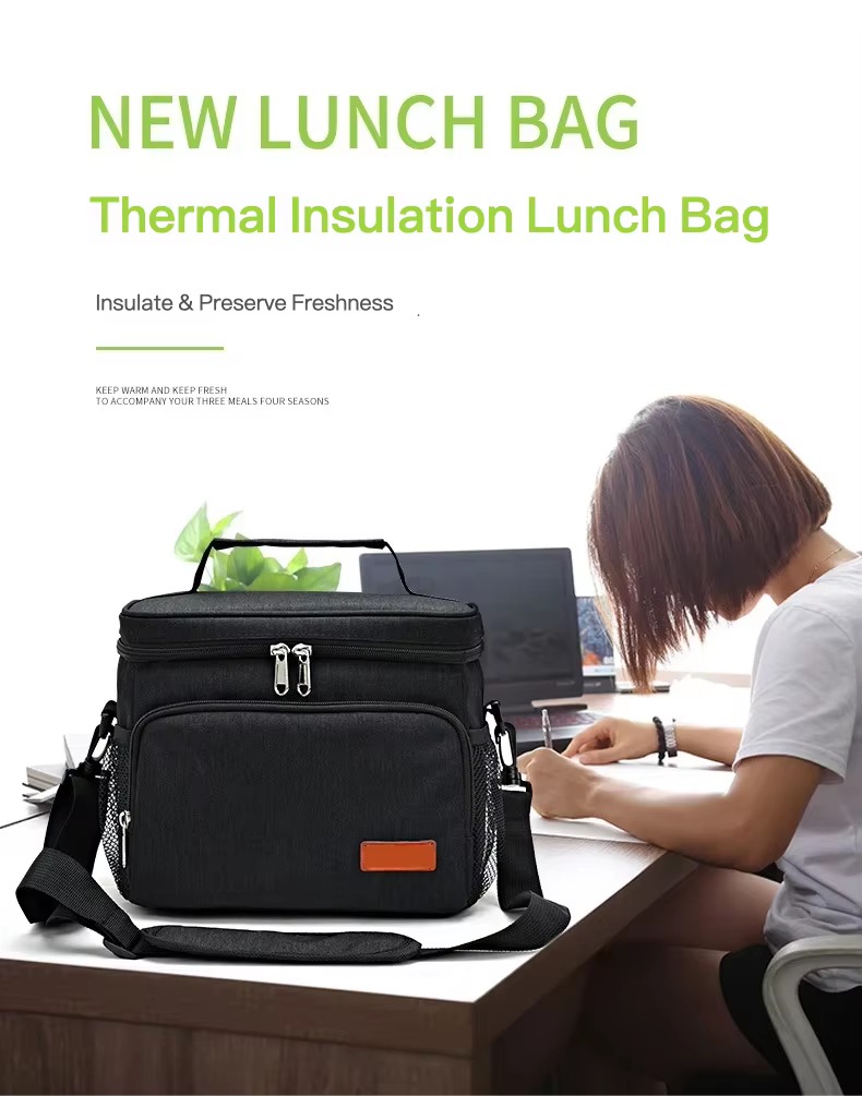 Insulated Lunch Cooler Bag with Front Tablet Pocket product detail