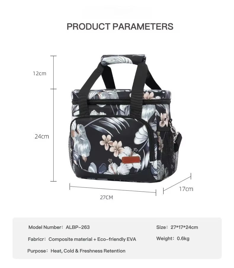 product parameters size and weight diagram