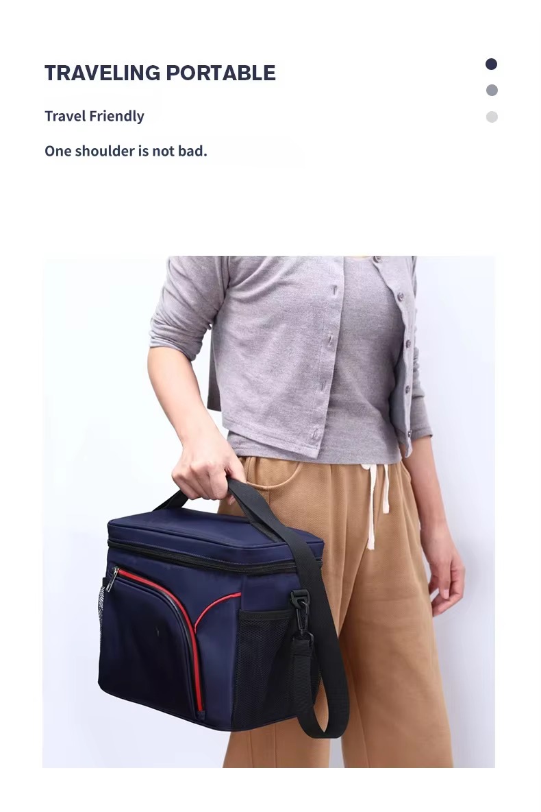model holding bag by top handle traveling portable