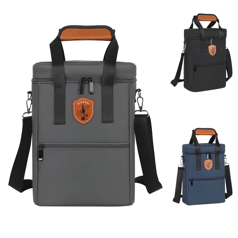 gray black and navy bags with straps extended alternate studio shot
