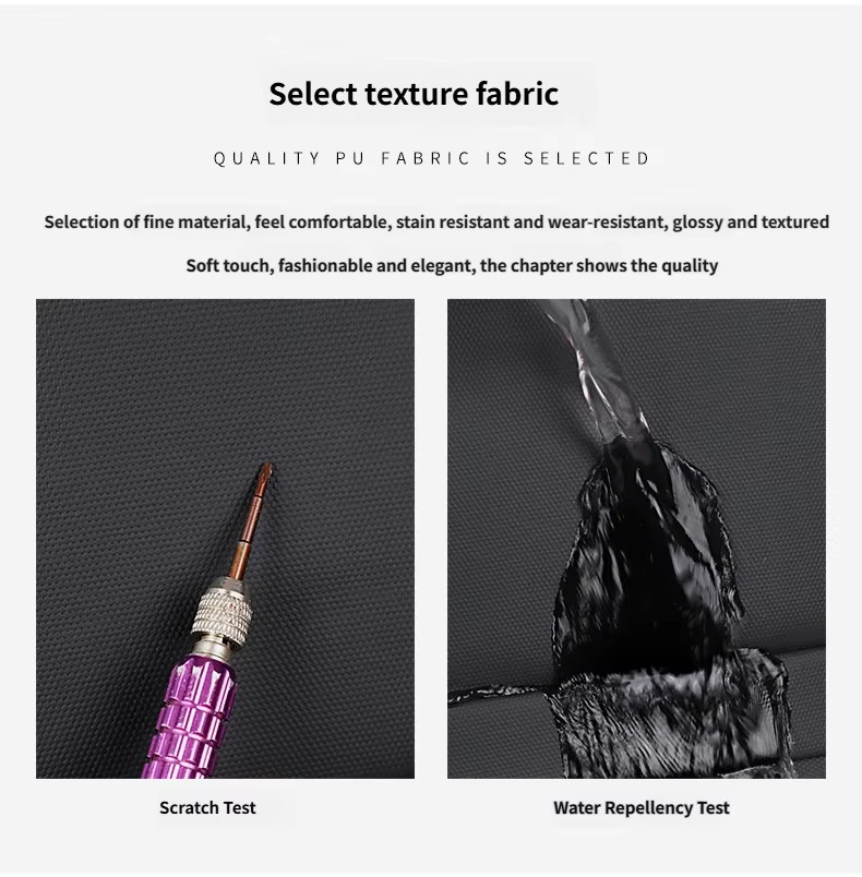 scratch test and water repellency test on shell fabric