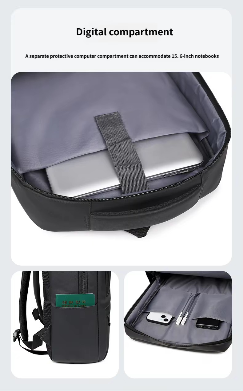 dedicated laptop compartment holding a 15.6 inch laptop