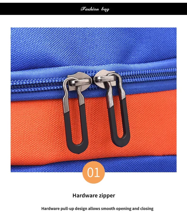 hardware zipper pull close-up detail