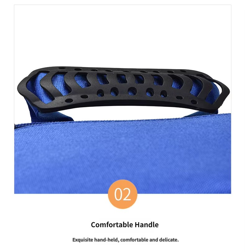 comfortable ergonomic top carry handle close-up