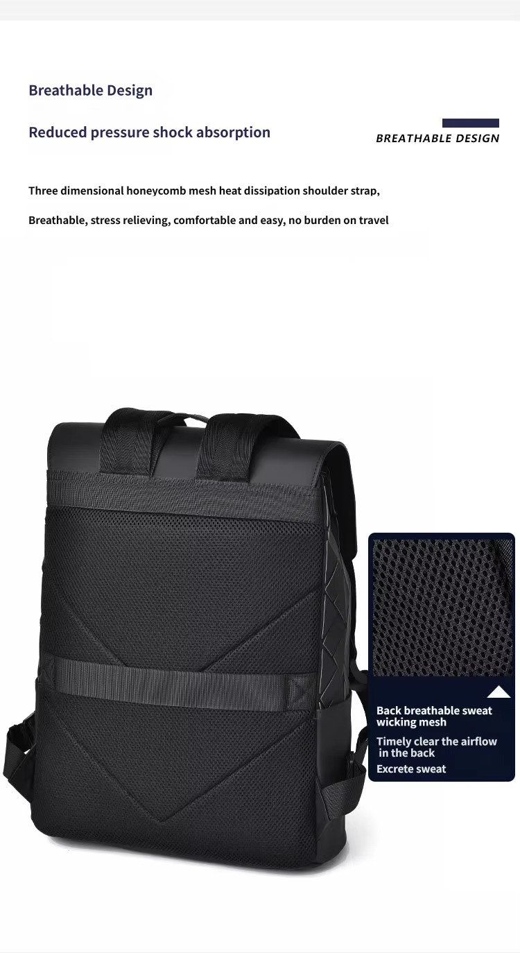 breathable honeycomb mesh shoulder strap design