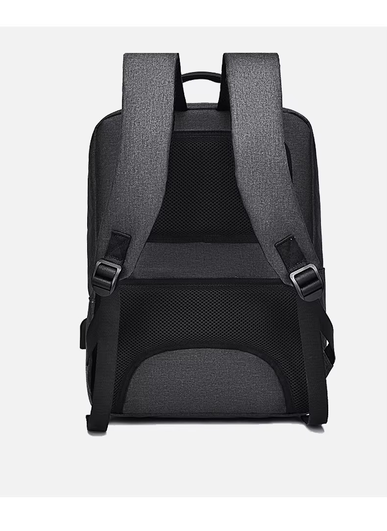 back view showing shoulder straps and mesh panel