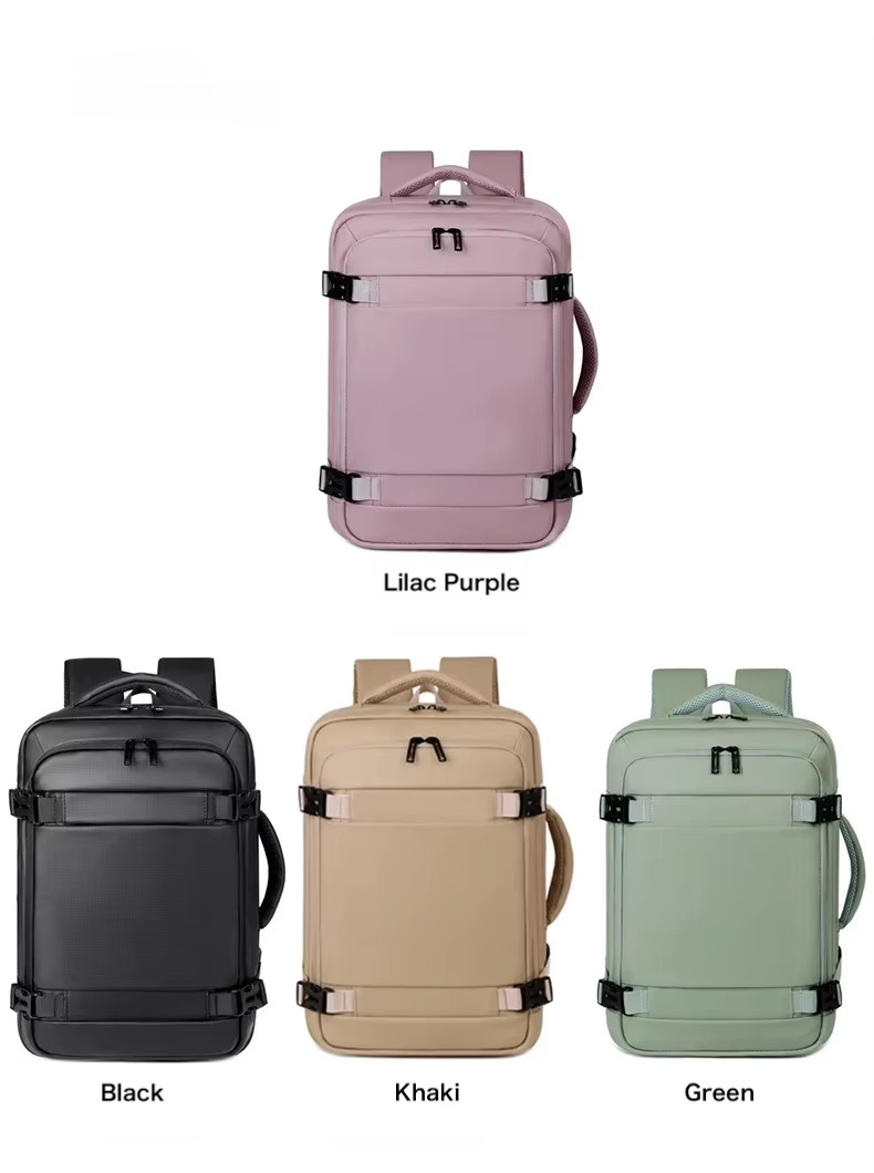 five color options lilac purple black khaki green and pink