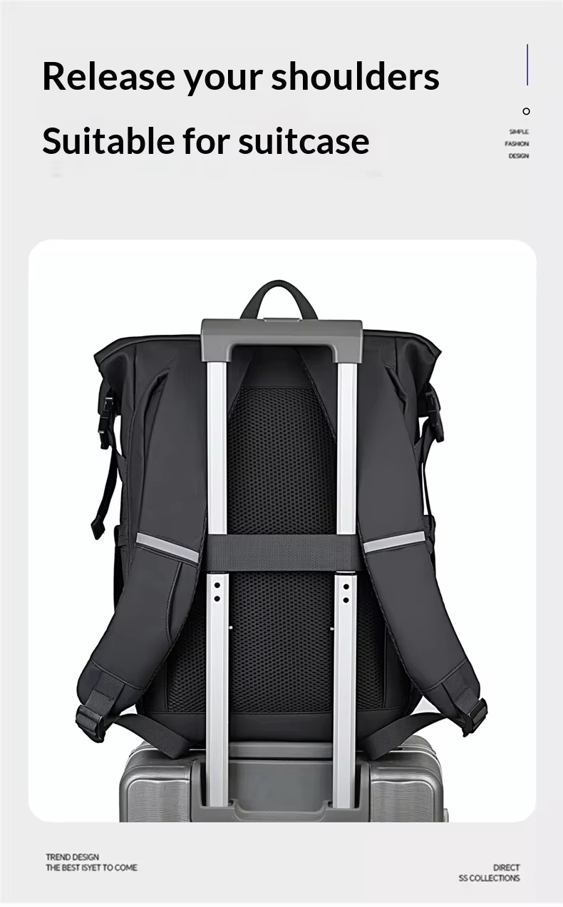 back panel breathable mesh with card pocket on shoulder strap