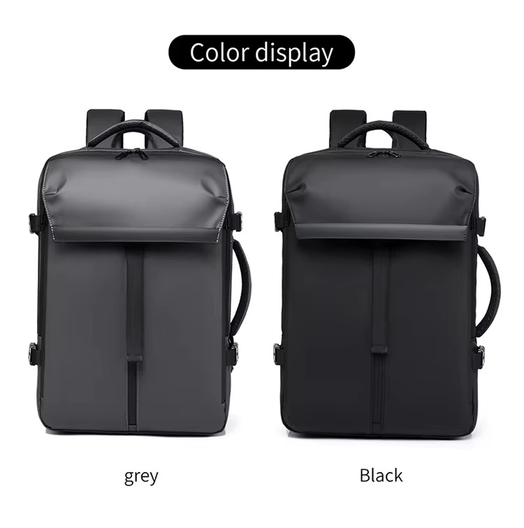 flat lay of packable items shirt laptop headphones camera and organizer case