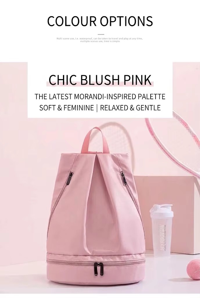 blush pink color option full front view