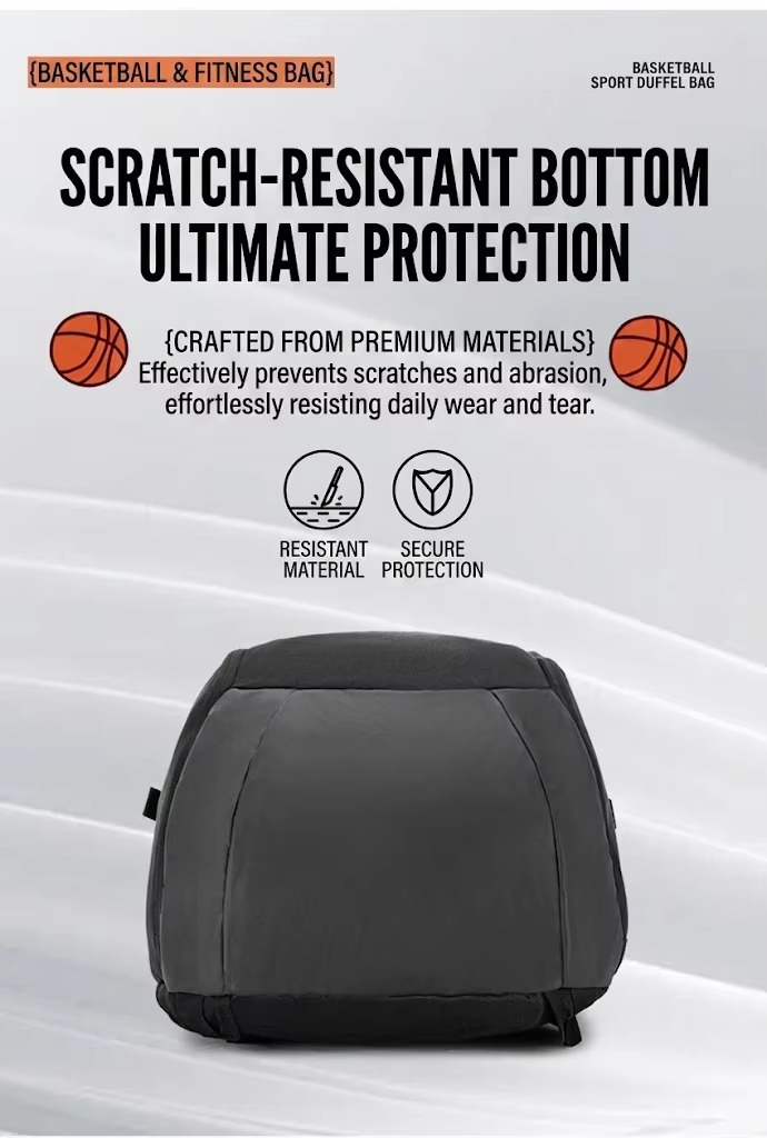 scratch-resistant reinforced bottom panel close-up