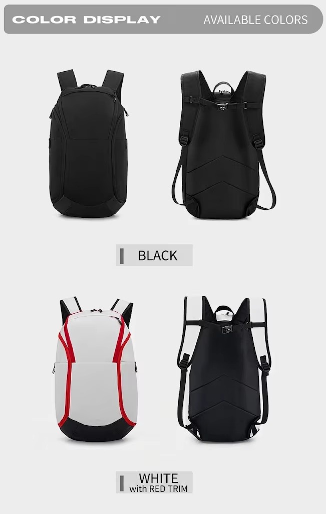 black and white color options front and back view