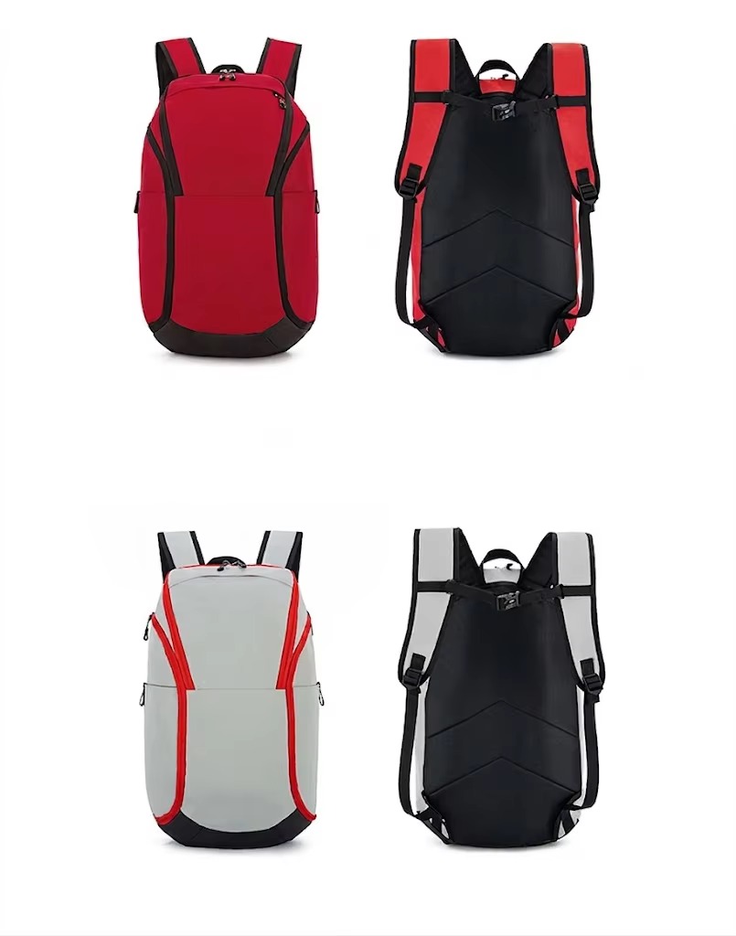 red and white color options front and back view