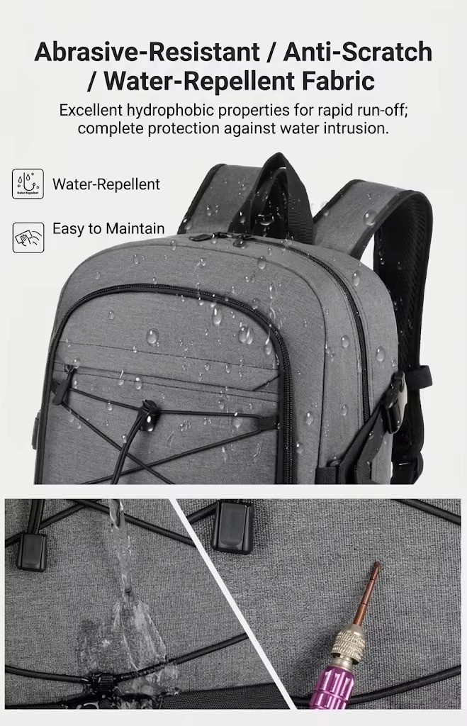 abrasive-resistant water-repellent fabric close-up test