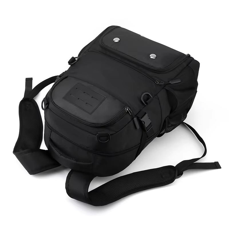 top-down view of front pockets