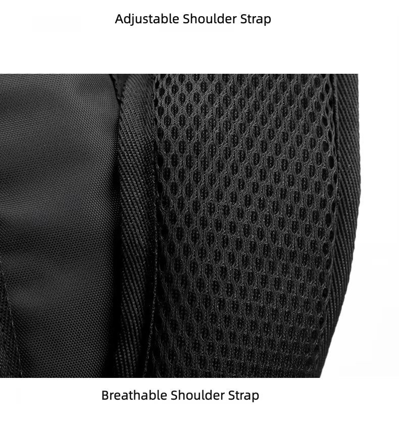 breathable mesh shoulder strap