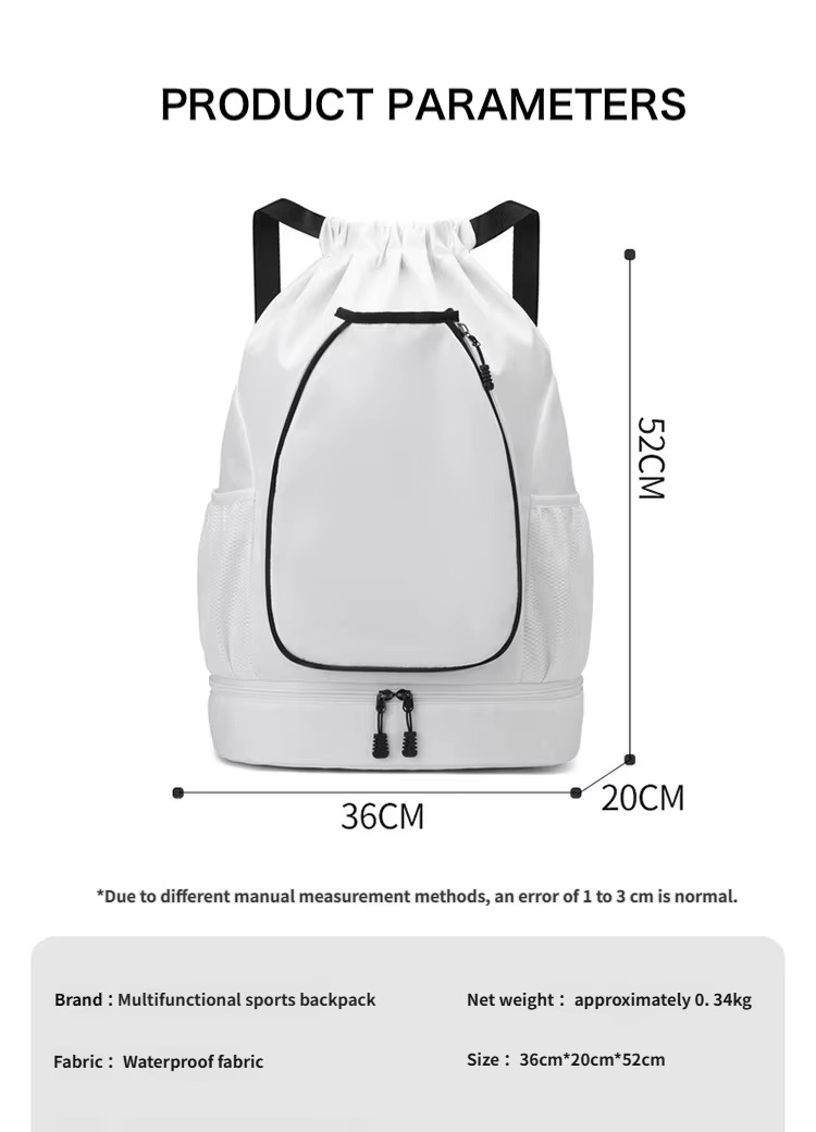 36x20x52 cm size diagram and parameter table