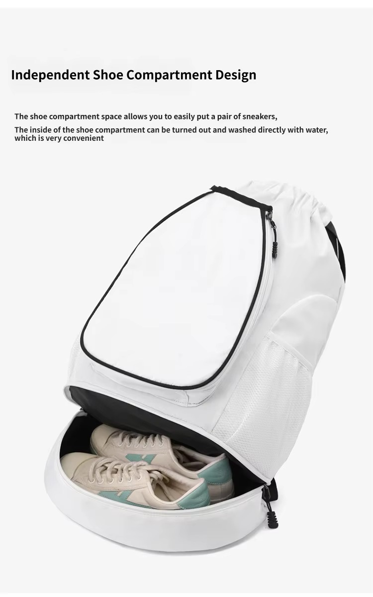 sneakers in independent bottom shoe compartment