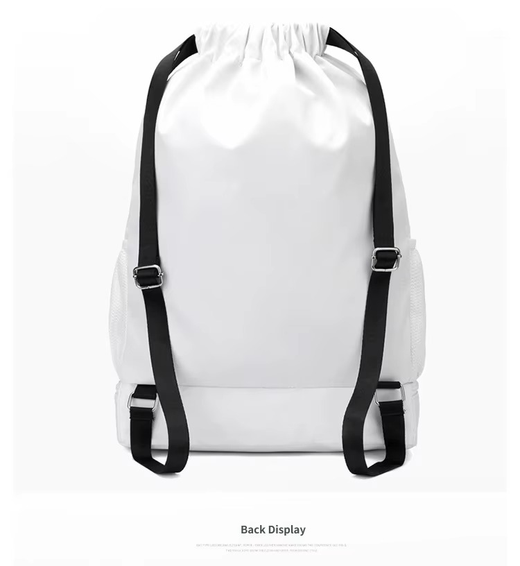 back view with black shoulder straps