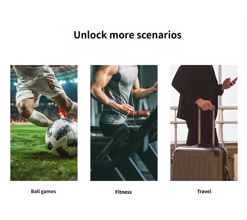 ball games, fitness and travel scenes