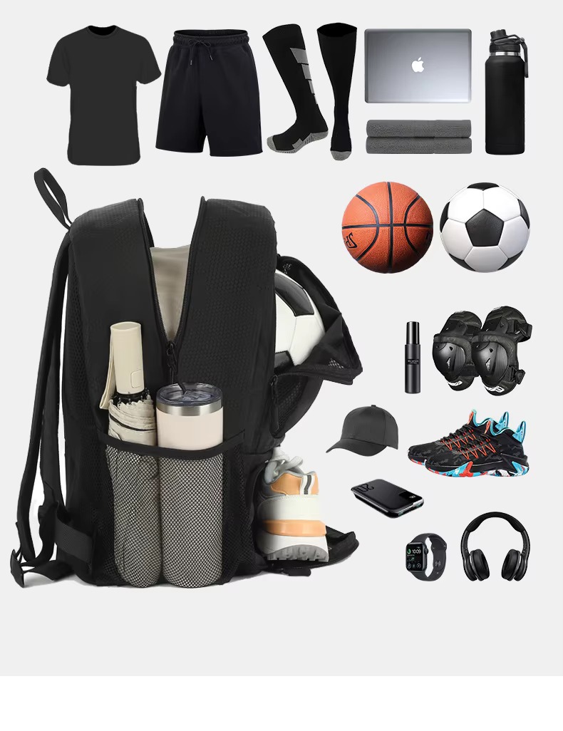 backpack with sports gear it can carry