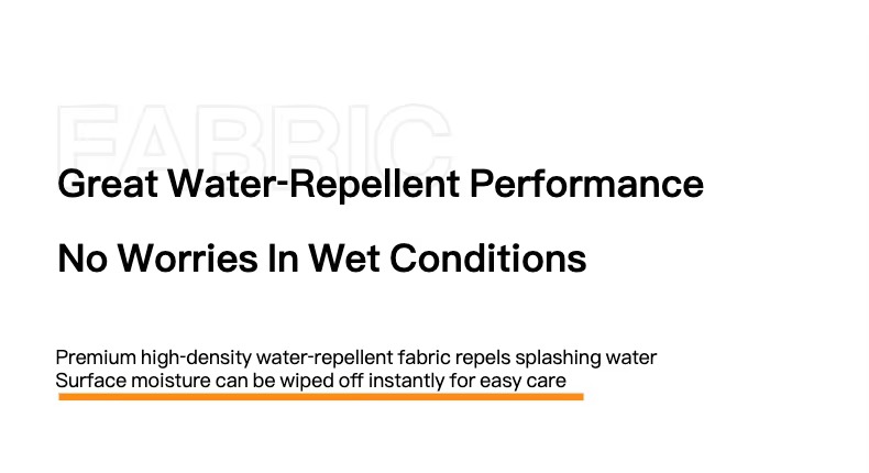 water-repellent fabric headline