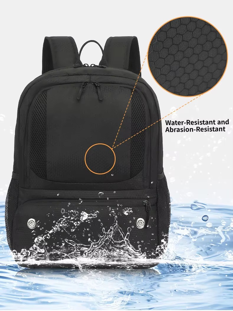 water splash on honeycomb water-resistant fabric