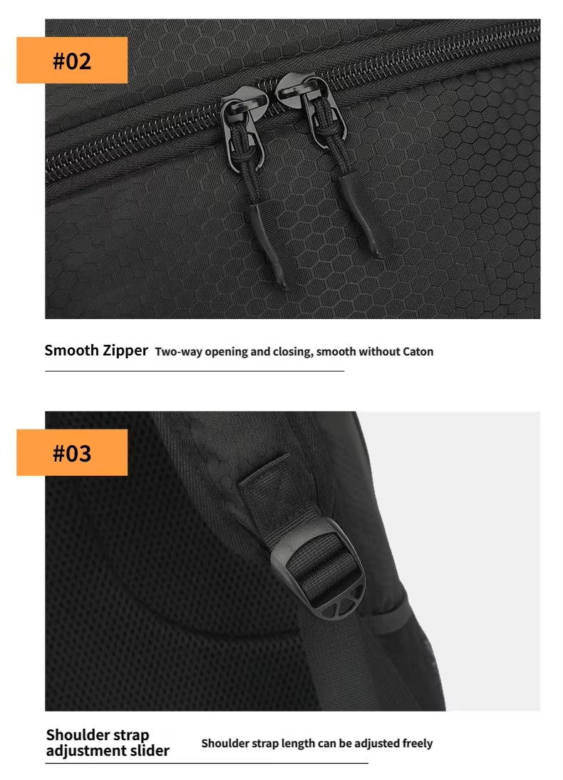 two-way zipper and shoulder strap slider