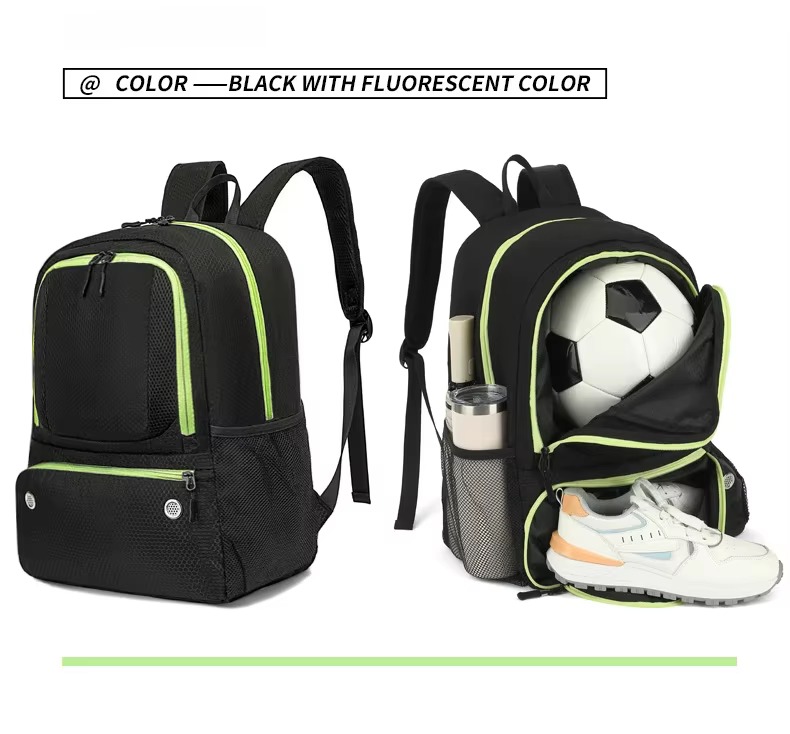black with fluorescent green trim version with ball