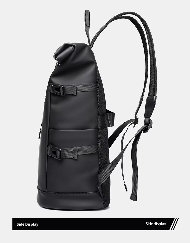 side view with compression buckles