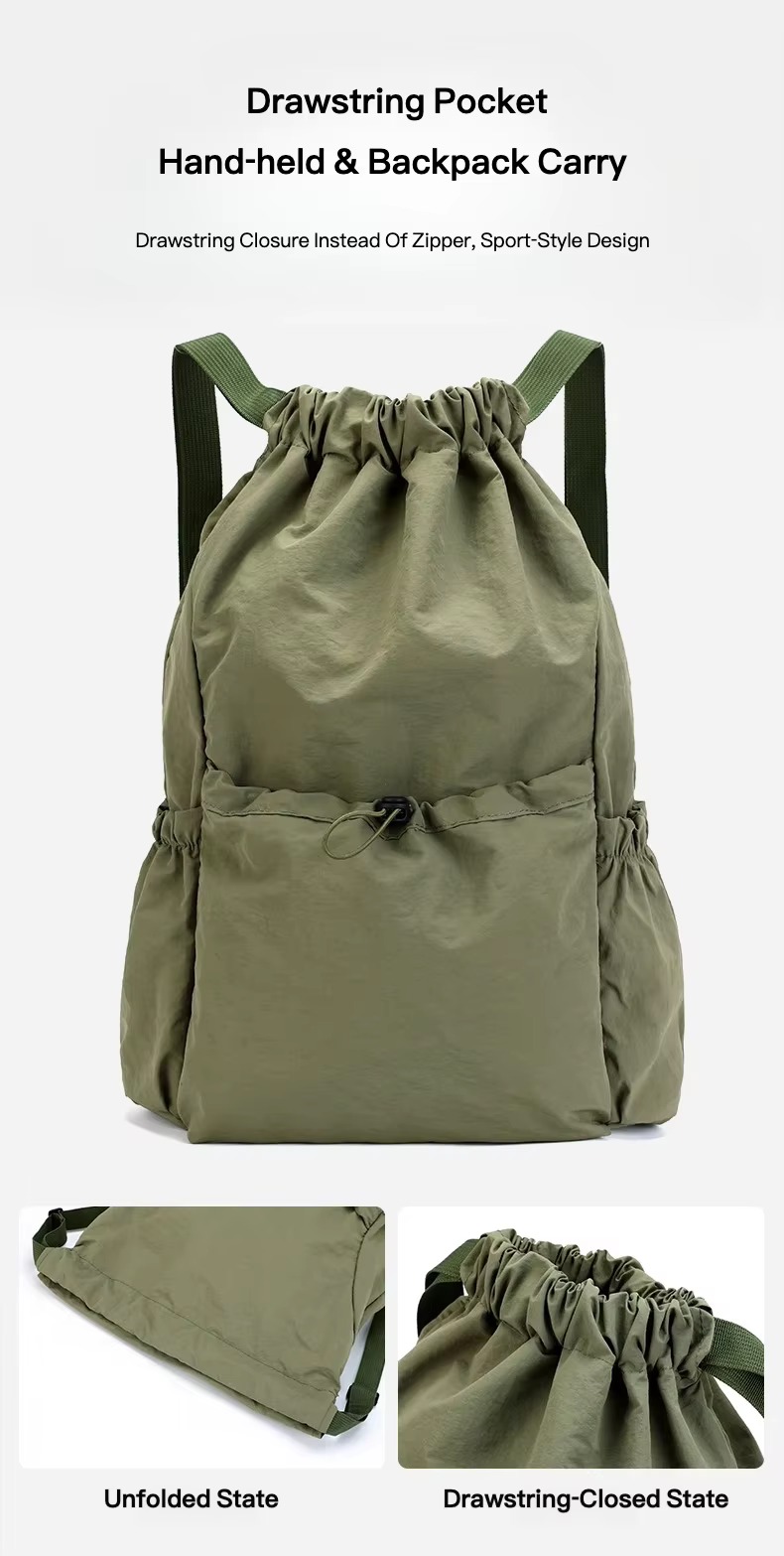 drawstring closure and carry states