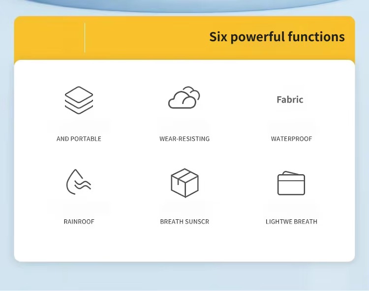 six feature icons