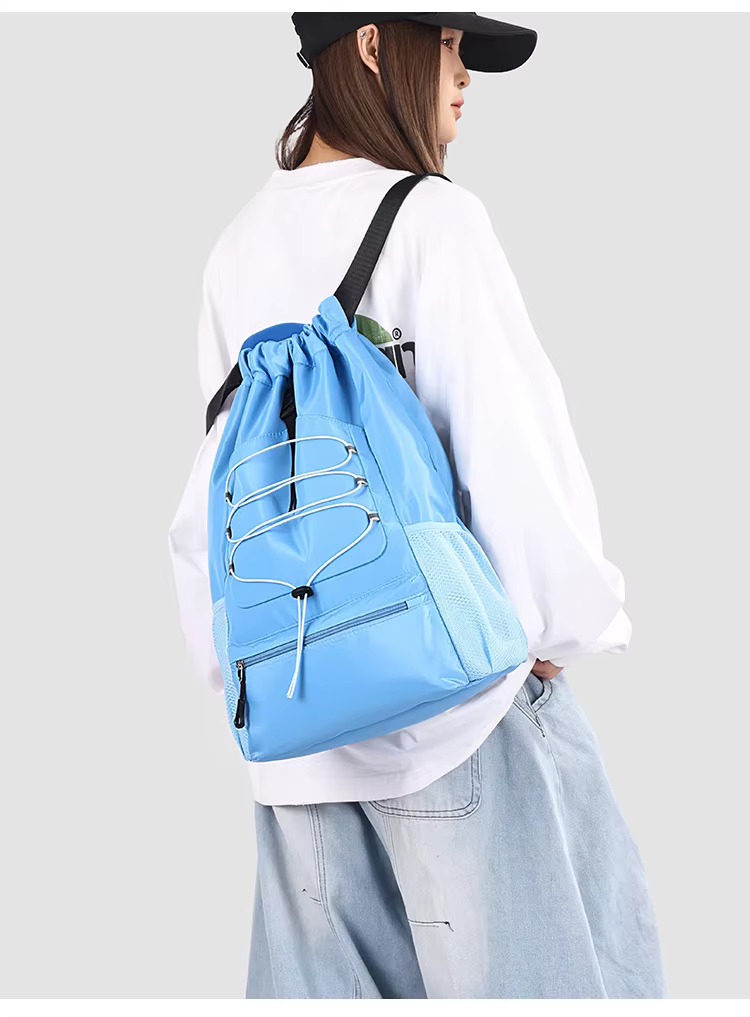 sky blue backpack rear angle