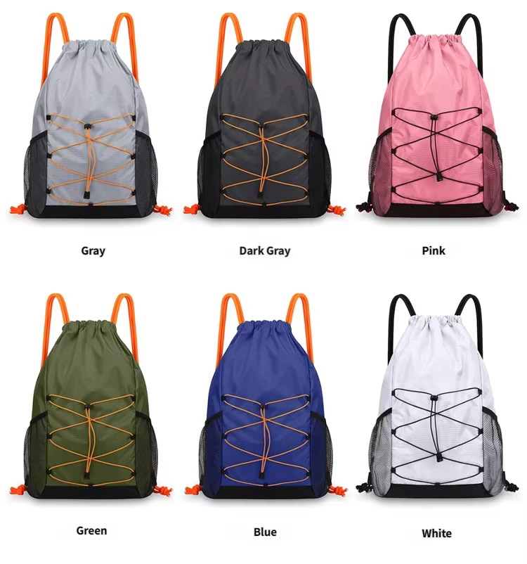 gray, dark gray, pink, army green, blue and white colors