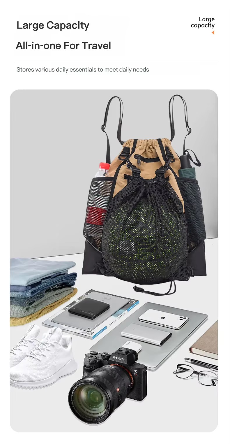 large capacity with clothes, laptop and camera