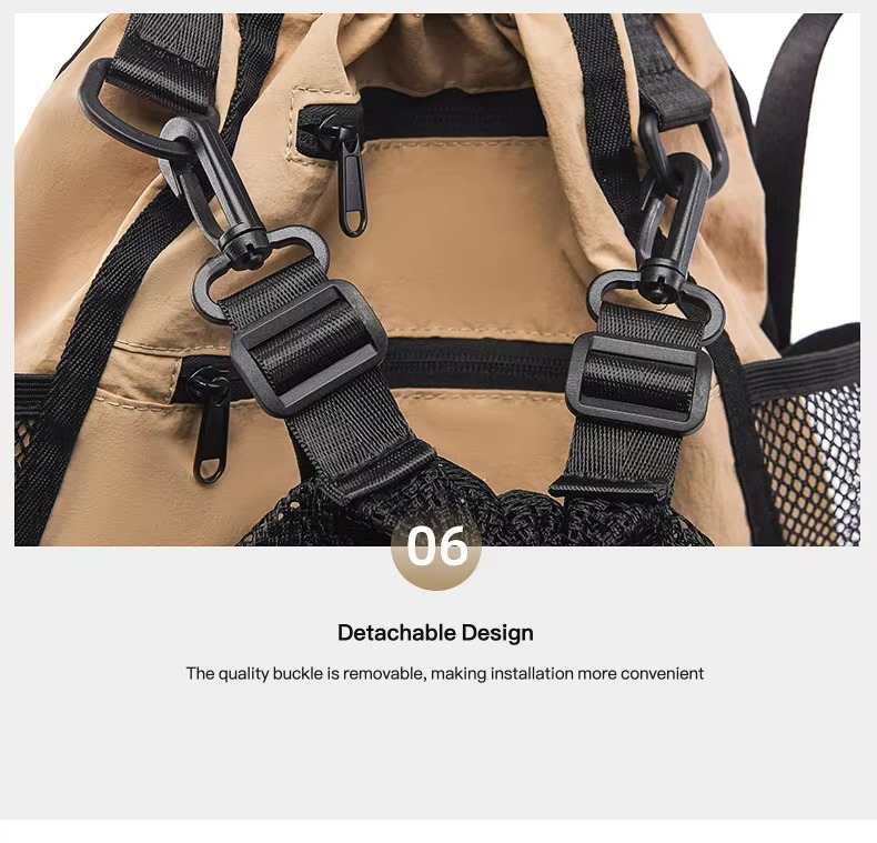 detachable buckle and snap hook design