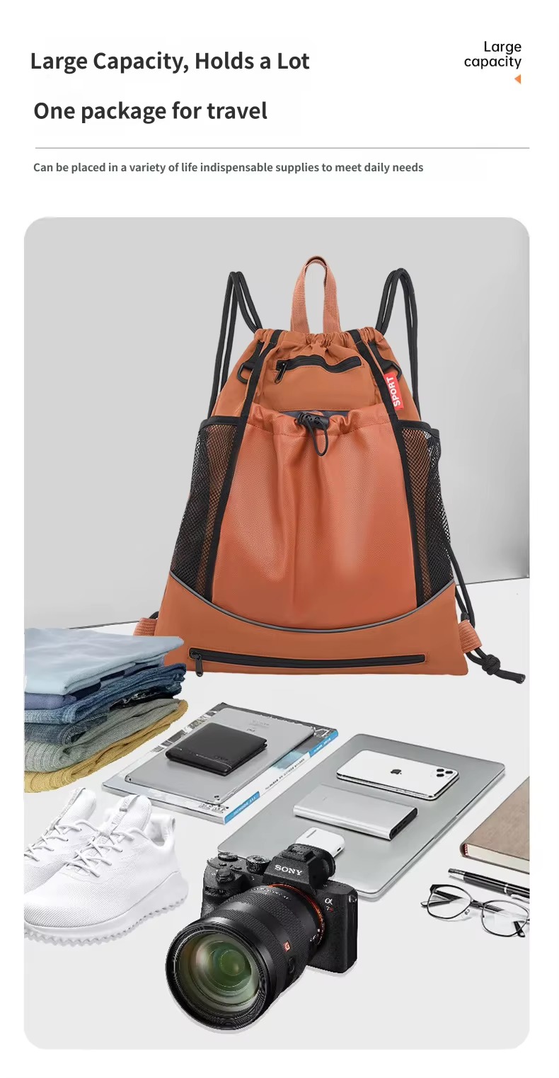 large capacity with clothes, laptop, shoes and camera