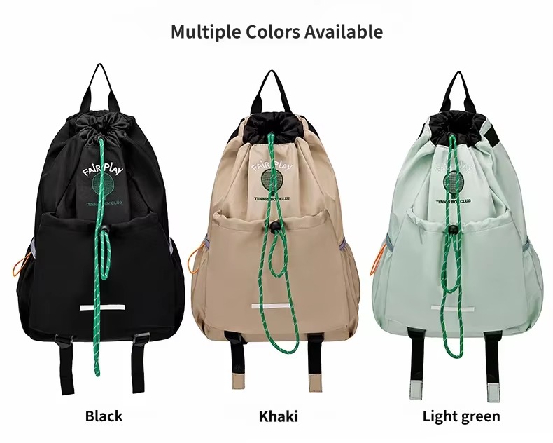 black, khaki and light green colors
