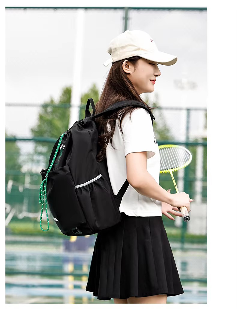 black backpack side view