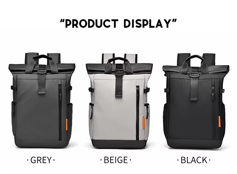 grey, beige and black color options
