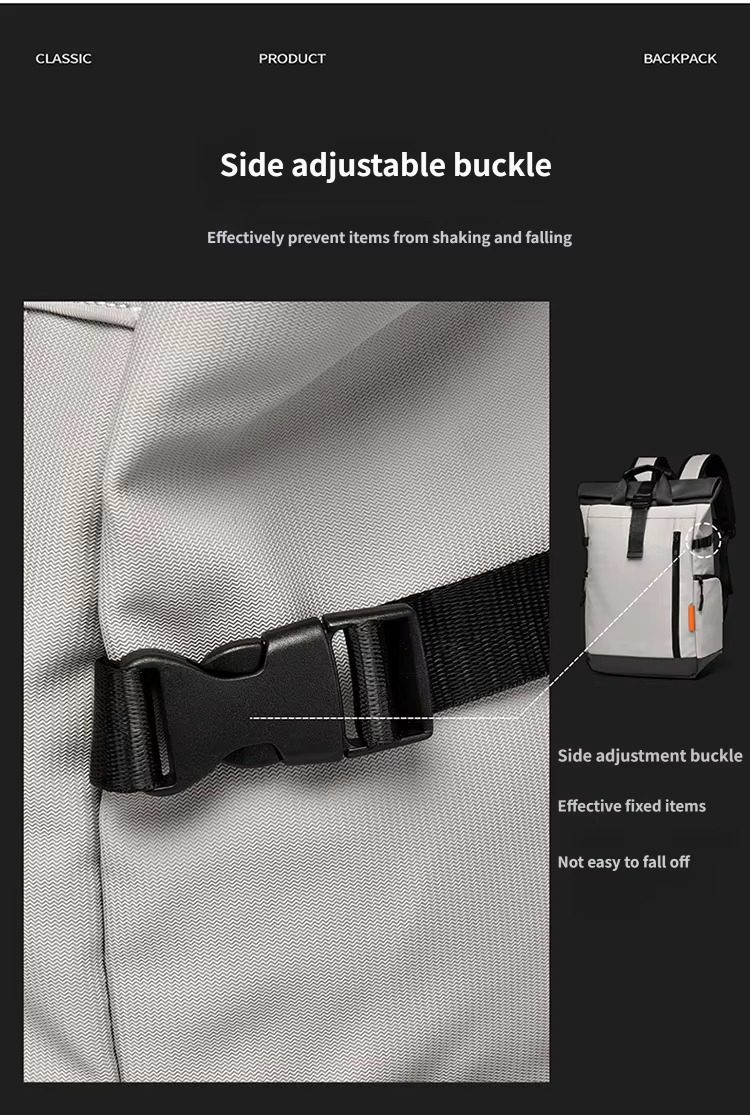 side adjustable buckle close-up