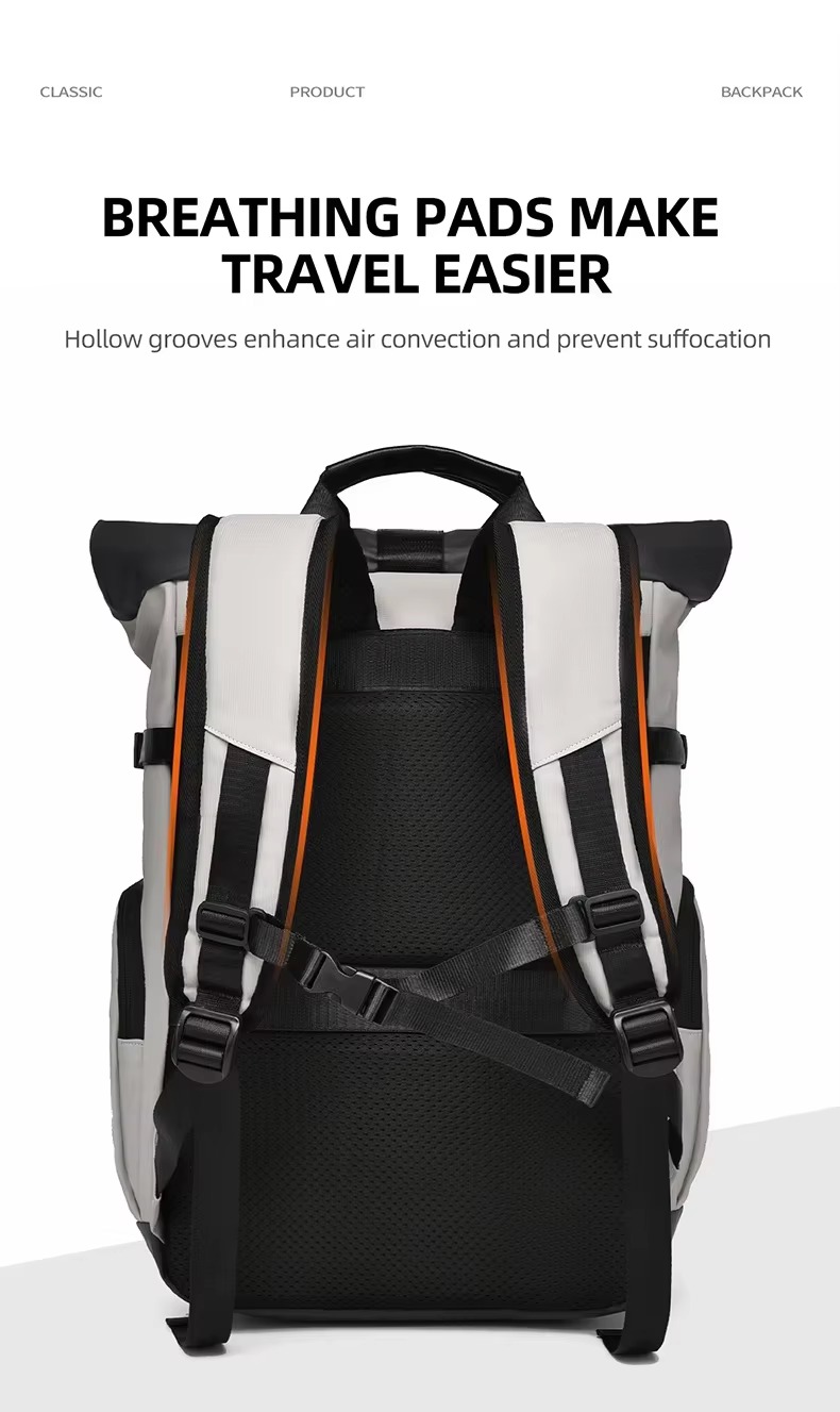 breathable padded back panel