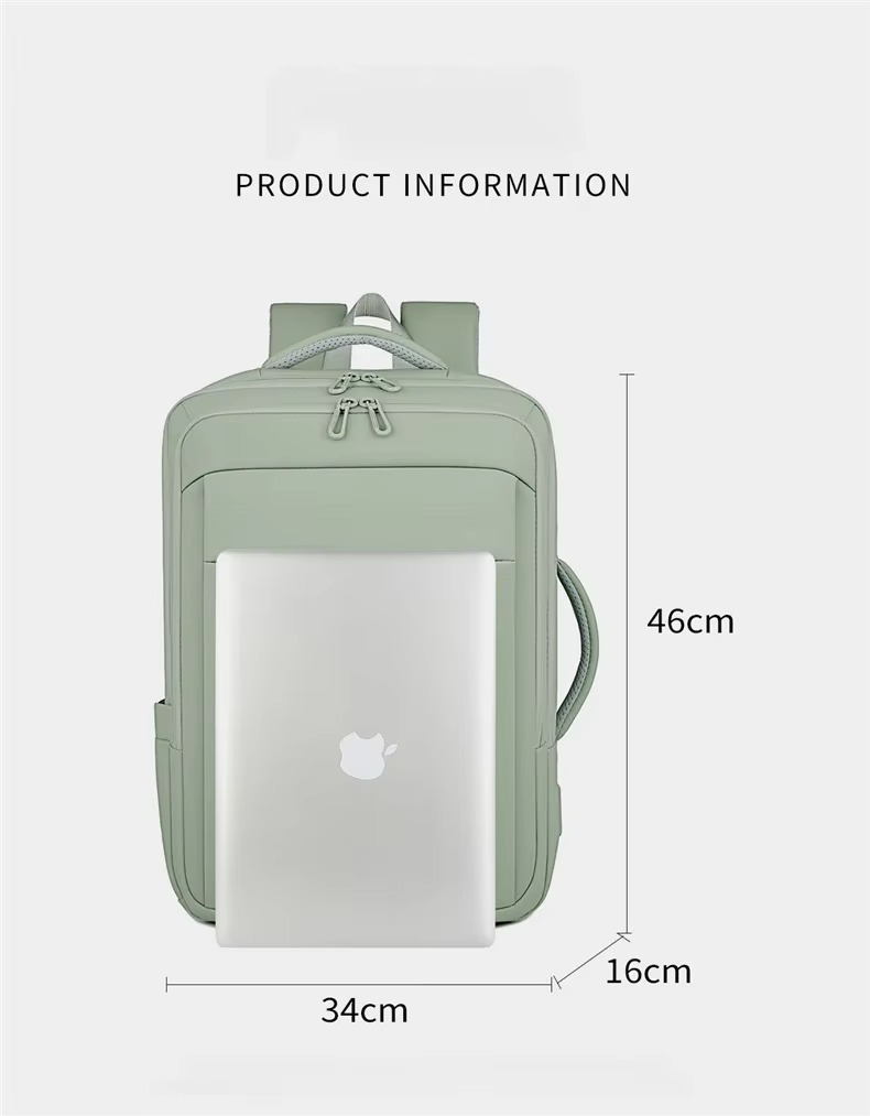 34x16x46 cm size with laptop