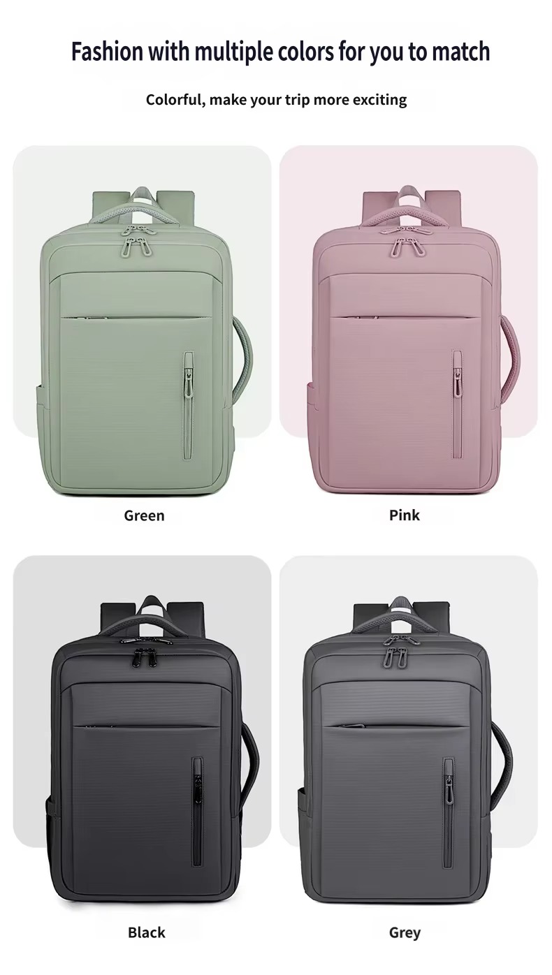 green, pink, black and grey colors
