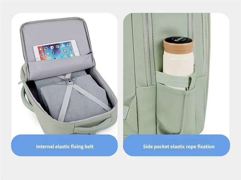 internal elastic fixing belt and side pocket rope