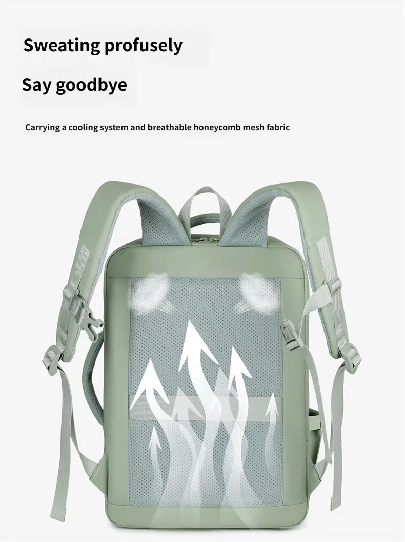 breathable honeycomb mesh back panel