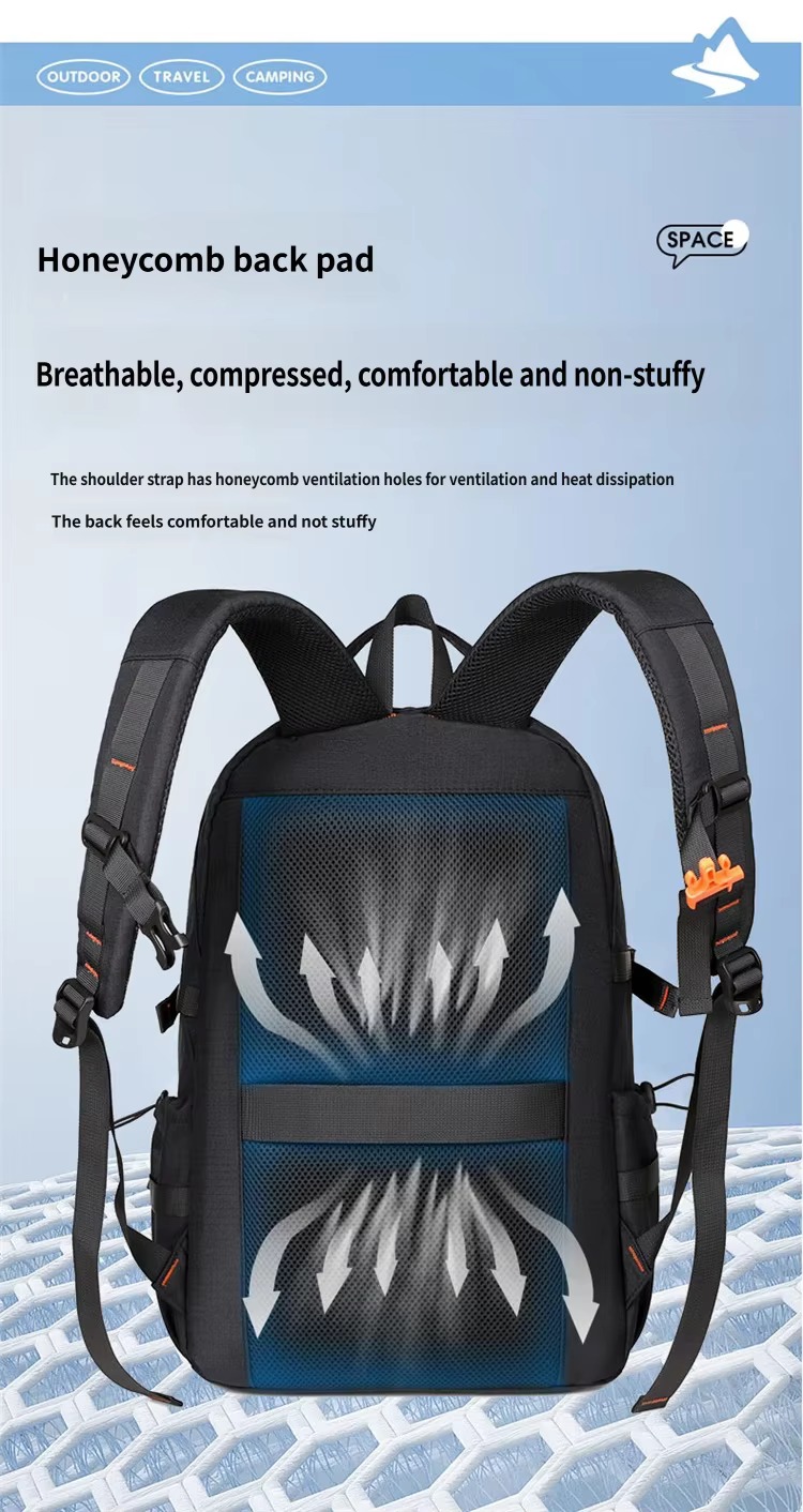honeycomb breathable back pad