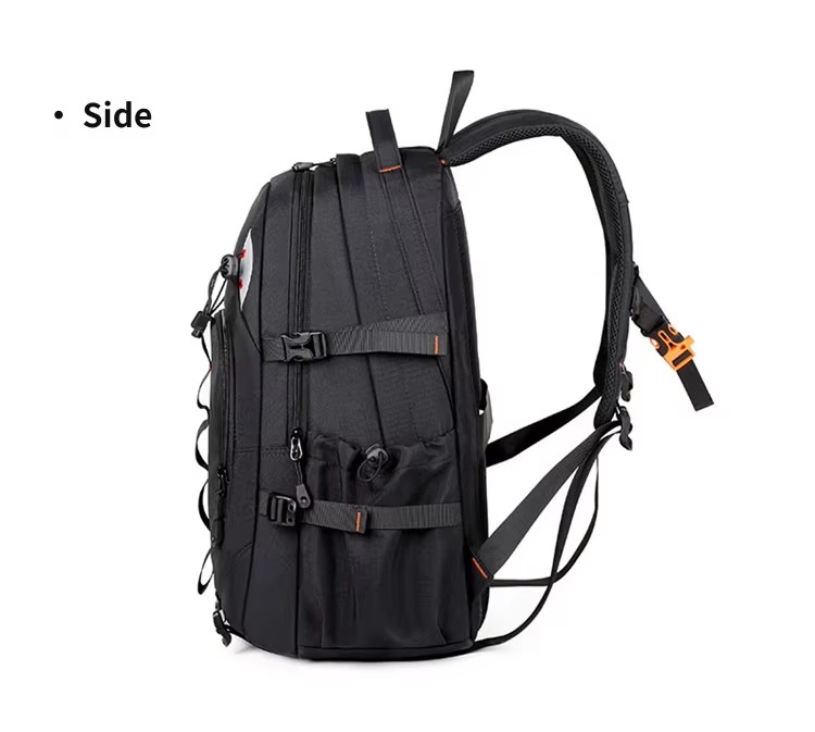 side view with compression straps