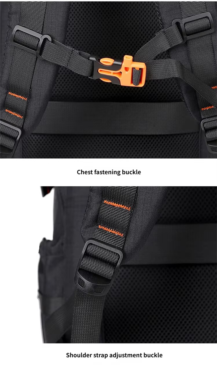 chest buckle and shoulder strap adjuster